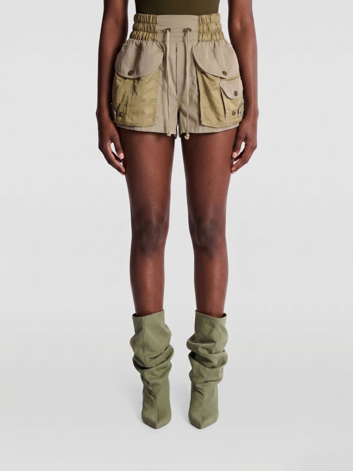 BALMAIN Shorts Woman color Green