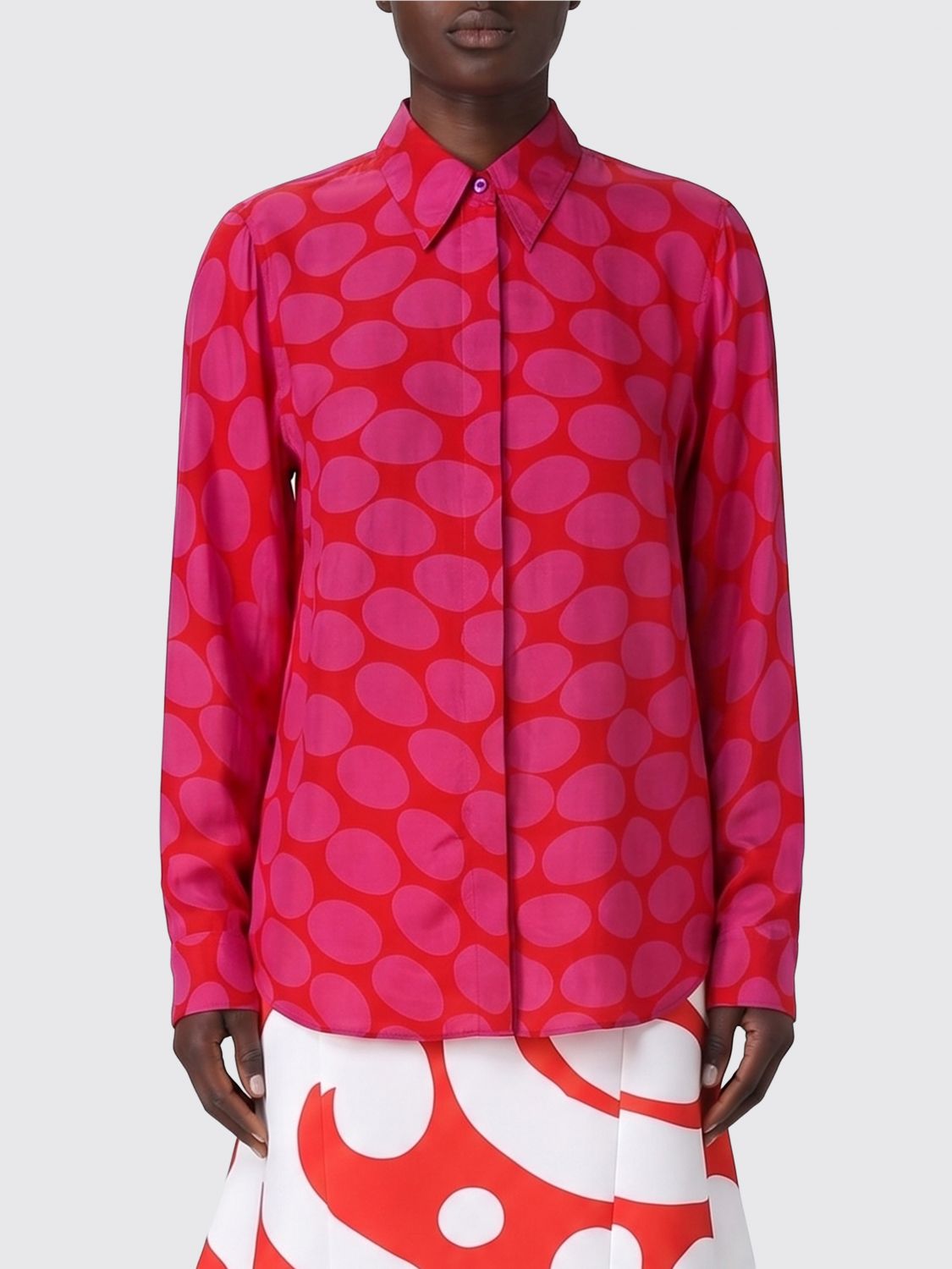 DRIES VAN NOTEN Polka Dot Viscose Shirt　DRIES VAN NOTEN ポルカドット ビスコース シャツ DRIES