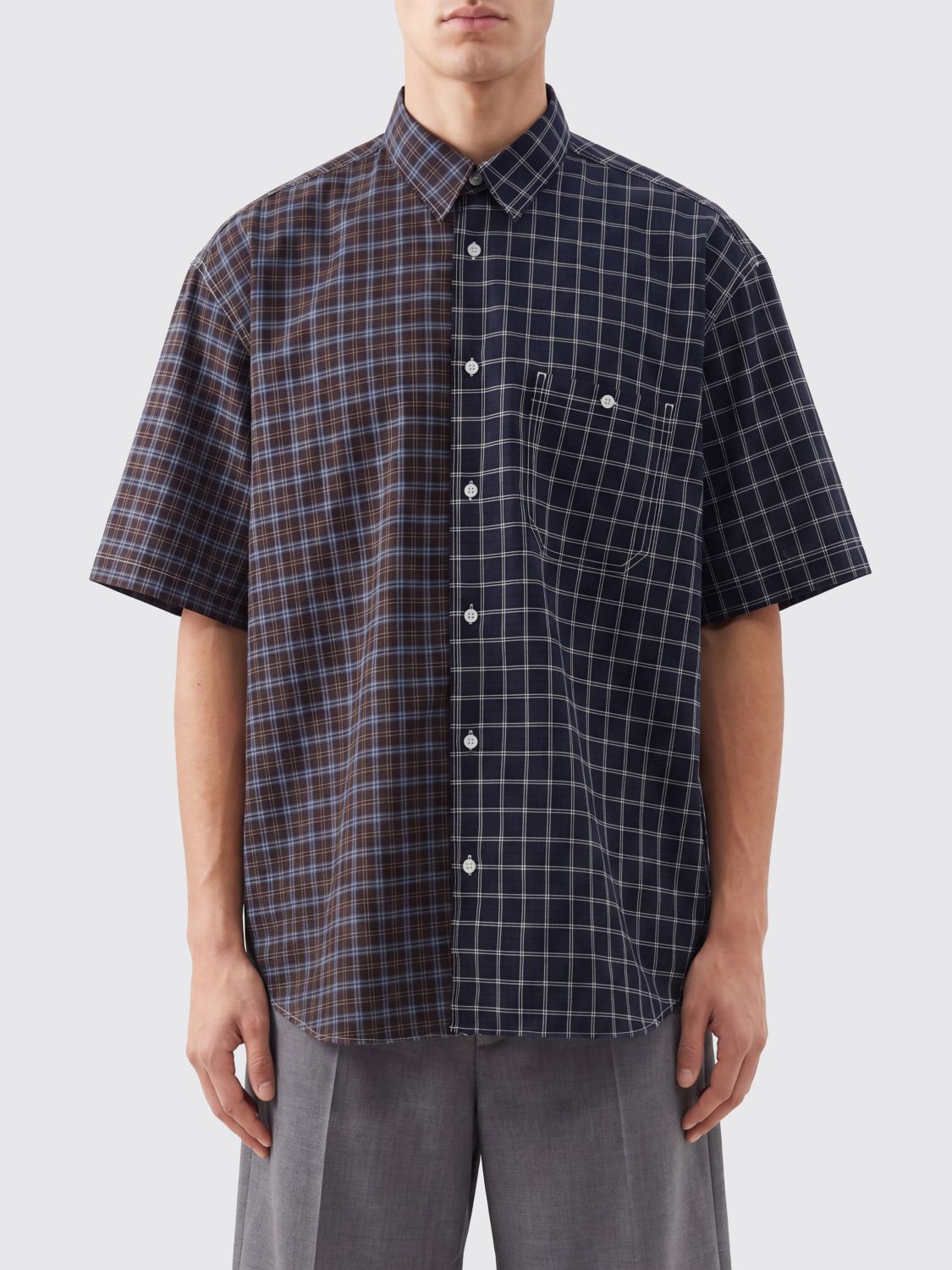 COMME DES GARÇONS Camicia bowling in cotone check