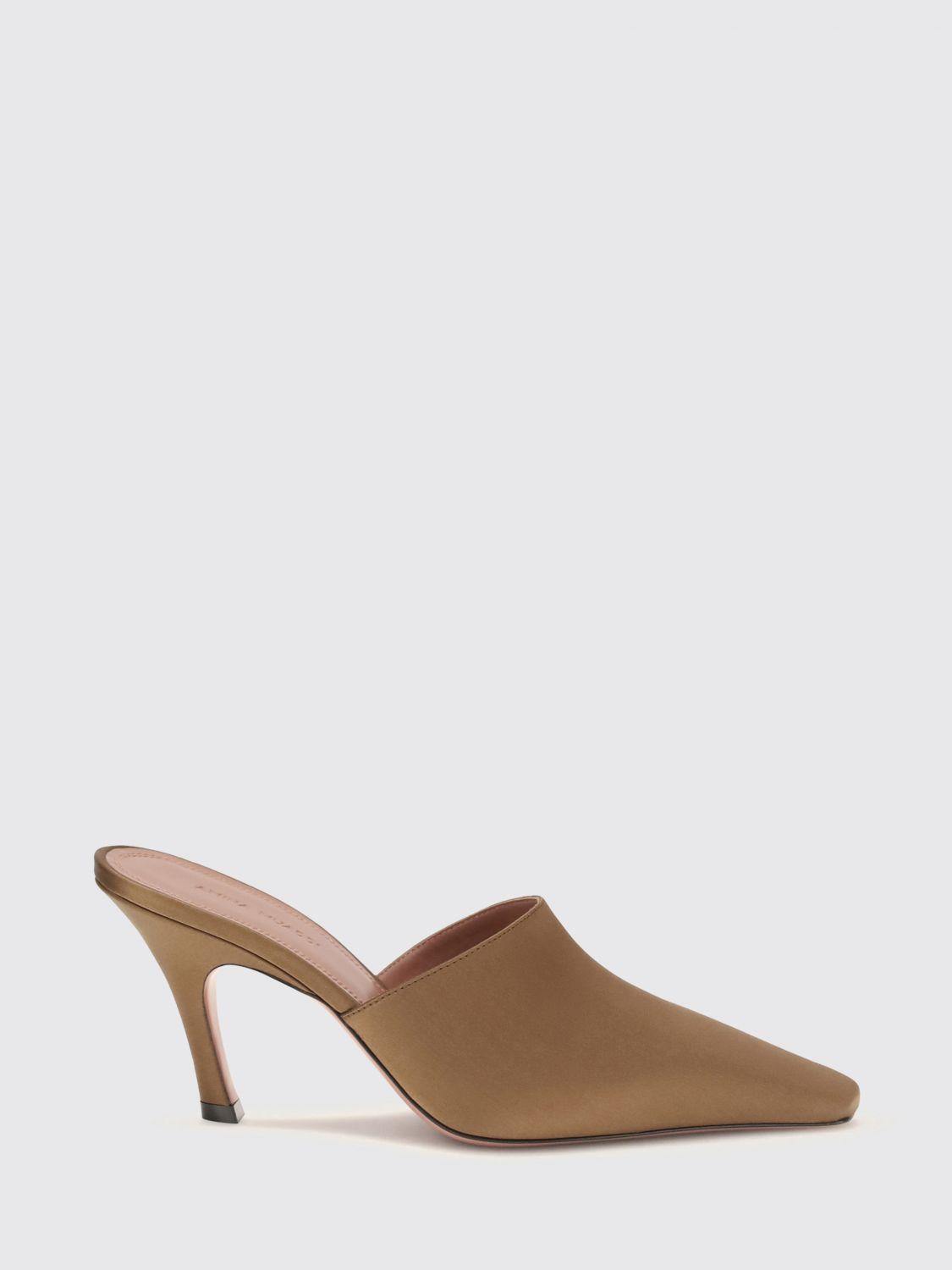 Amina Muaddi Jamie Silk Satin Mules