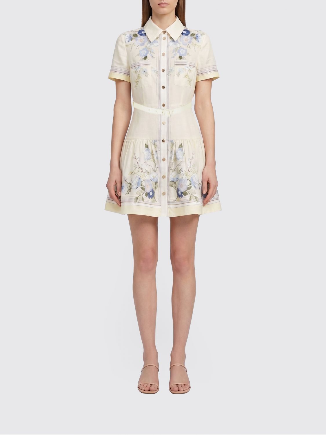 SELF-PORTRAIT Dress Woman color Yellow