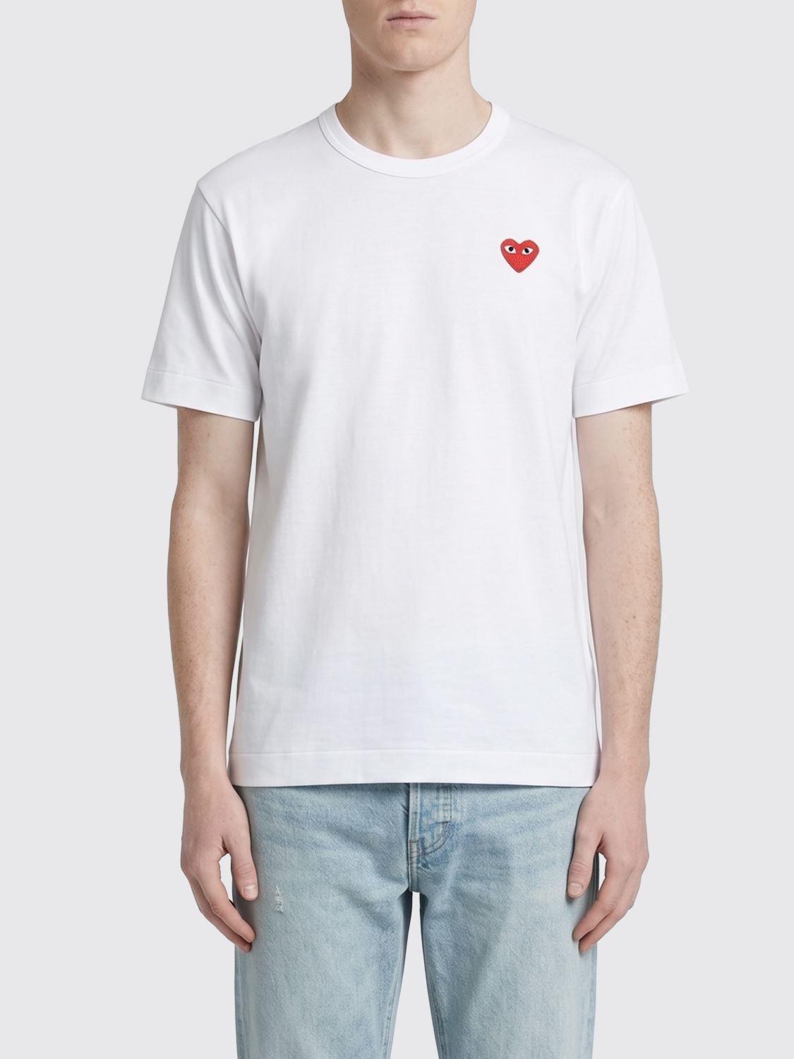 COMME DES GARÇONS PLAY T-Shirt Uomo colore Bianco