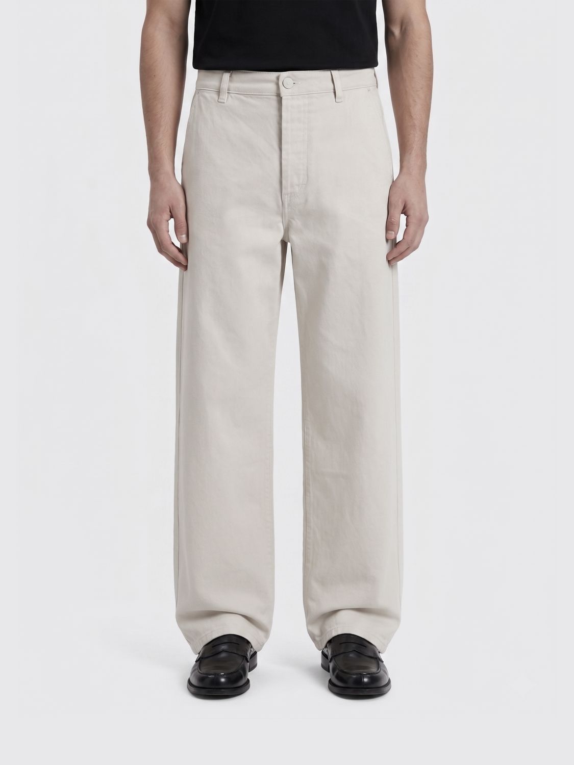 AMI PARIS Jeans Men color White
