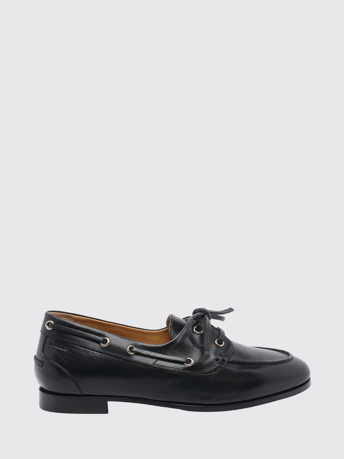 BALLY Plume Leather Boat Loafers