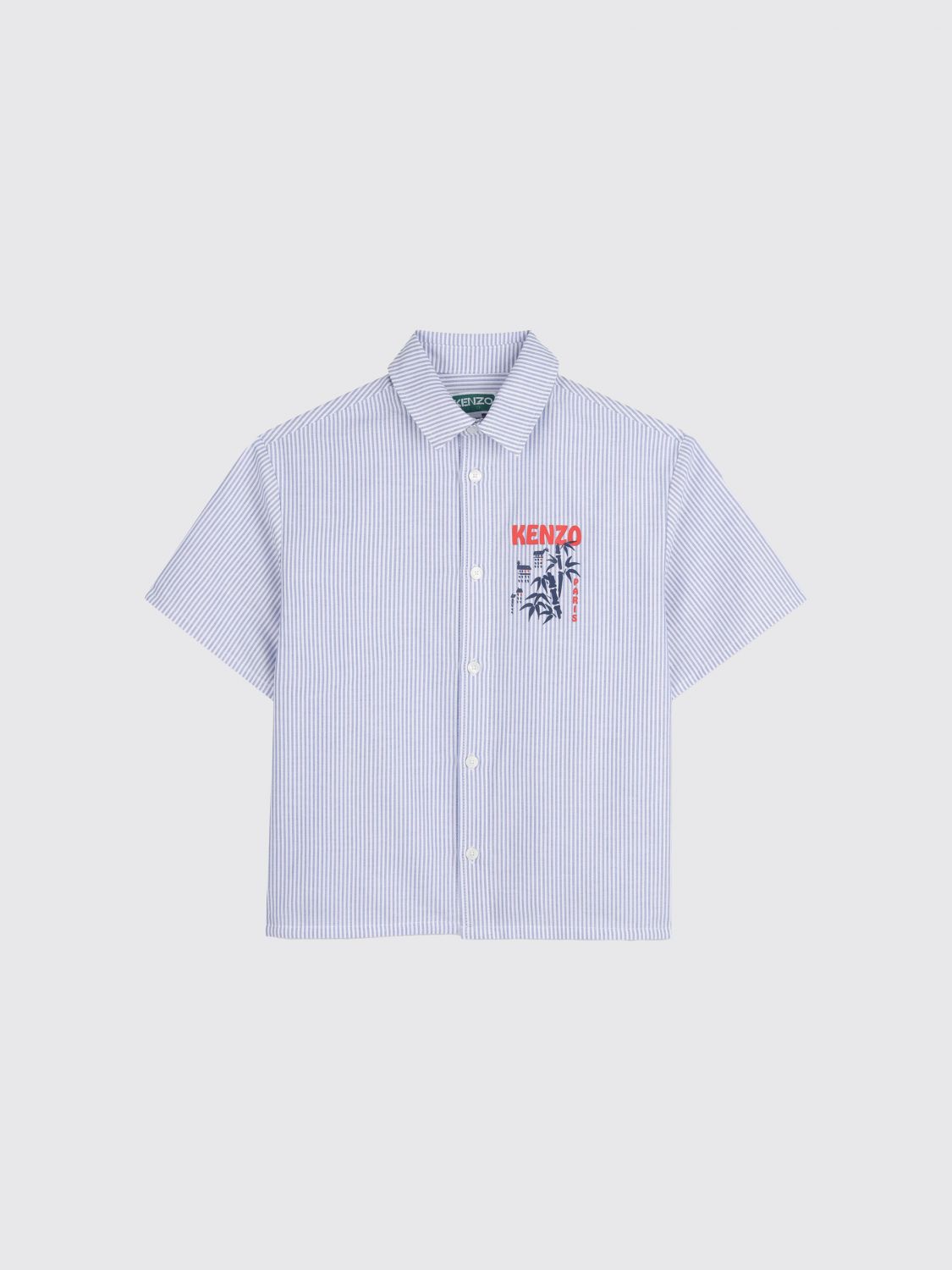 KENZO KIDS Shirt Kids color Gnawed Blue