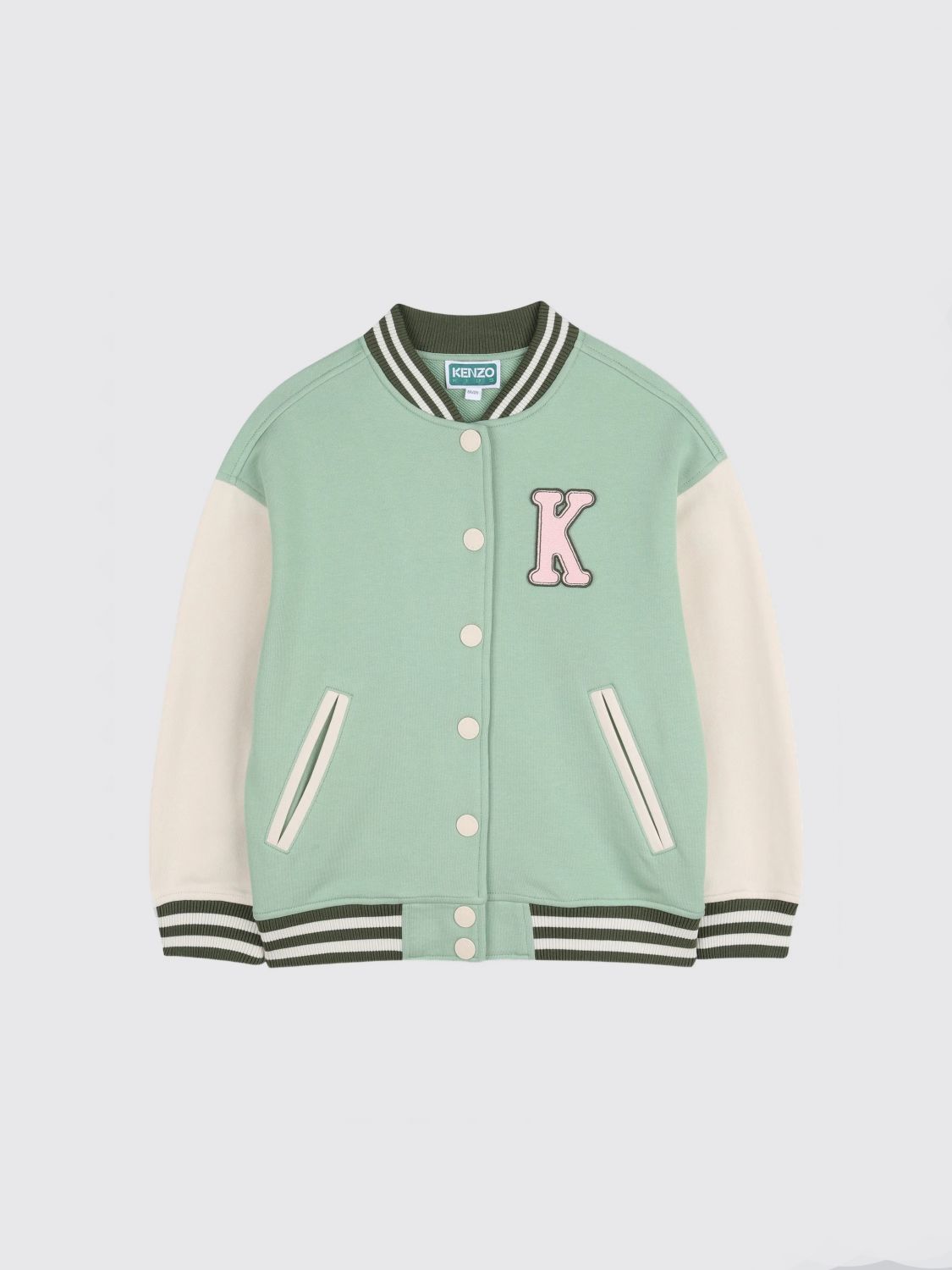 Kenzo Kids Cotton Bomber Jacket with Logo　ケンゾー キッズ ロゴ入りコットン ボンバー ジャケット Kenzo