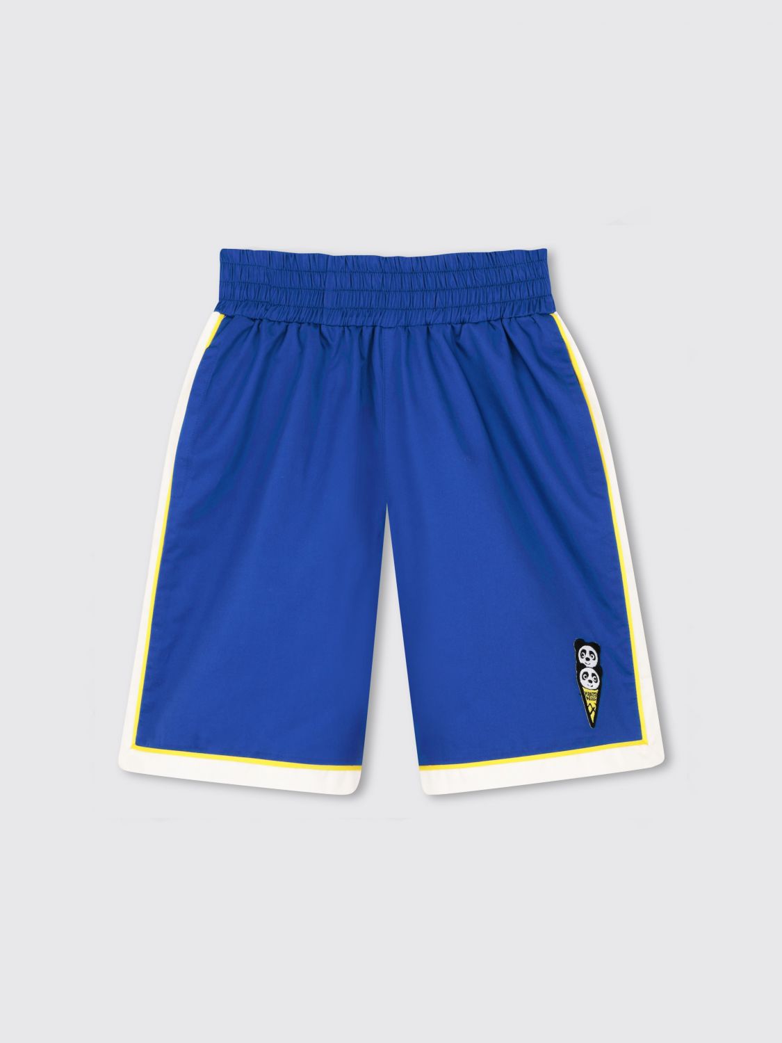 Kenzo Kids 'Happy Sweet' Embroidered Cotton Sateen Bermuda Shorts　ケンゾー キッズ 'Happy Sweet' 刺繍入りコットン サテン バミューダ ショーツ Kenzo