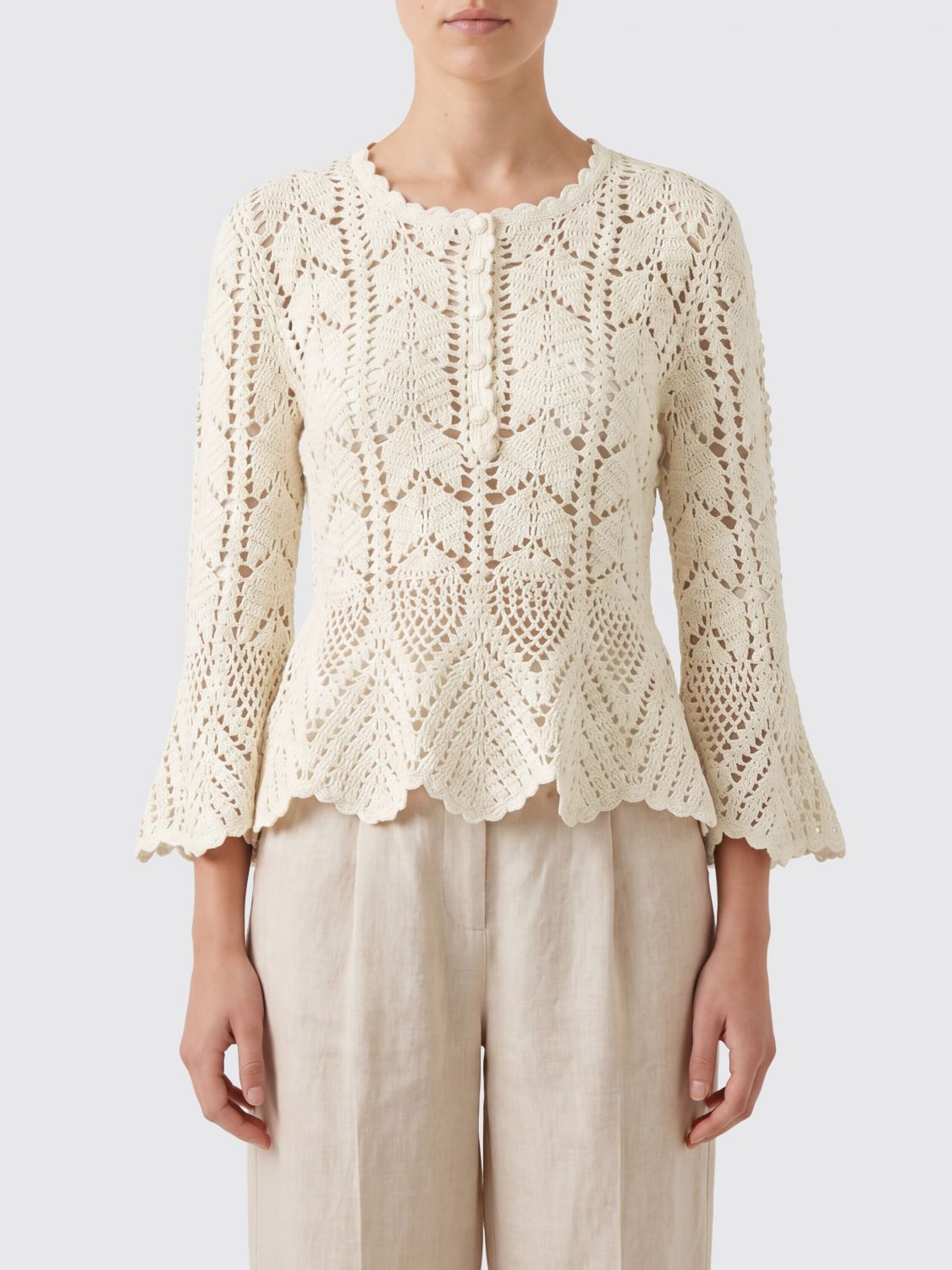 ZIMMERMANN Top Woman color Yellow Cream