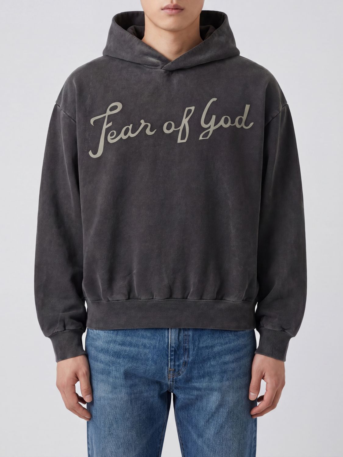 FEAR OF GOD Felpa con cappuccio in cotone con logo