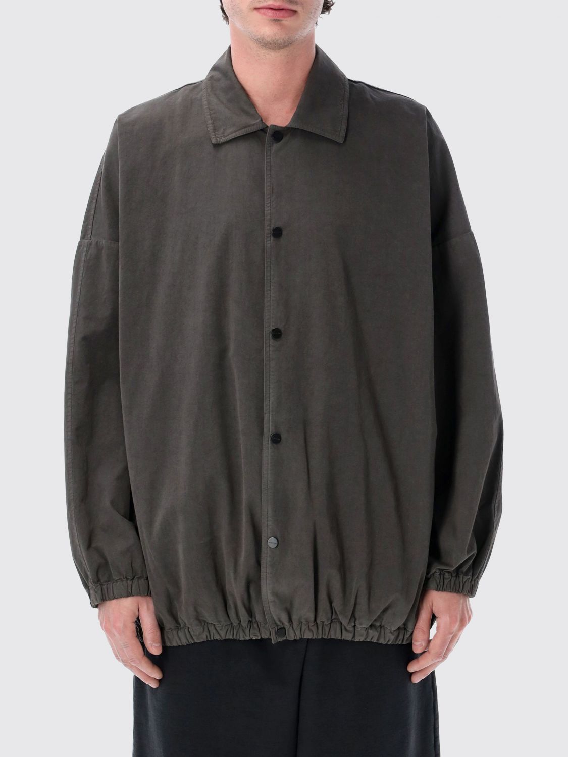 Fear Of God Oversized Cotton Shirt Jacket With Logo · M