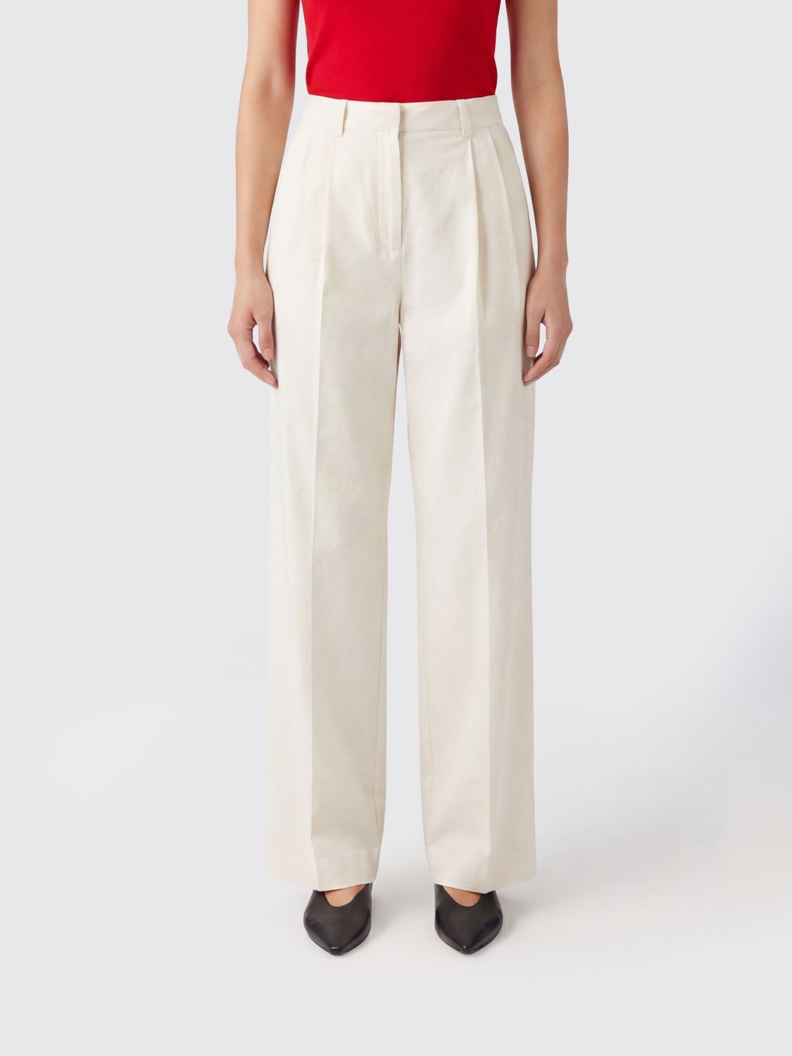DUNST Pantaloni Donna colore Avorio