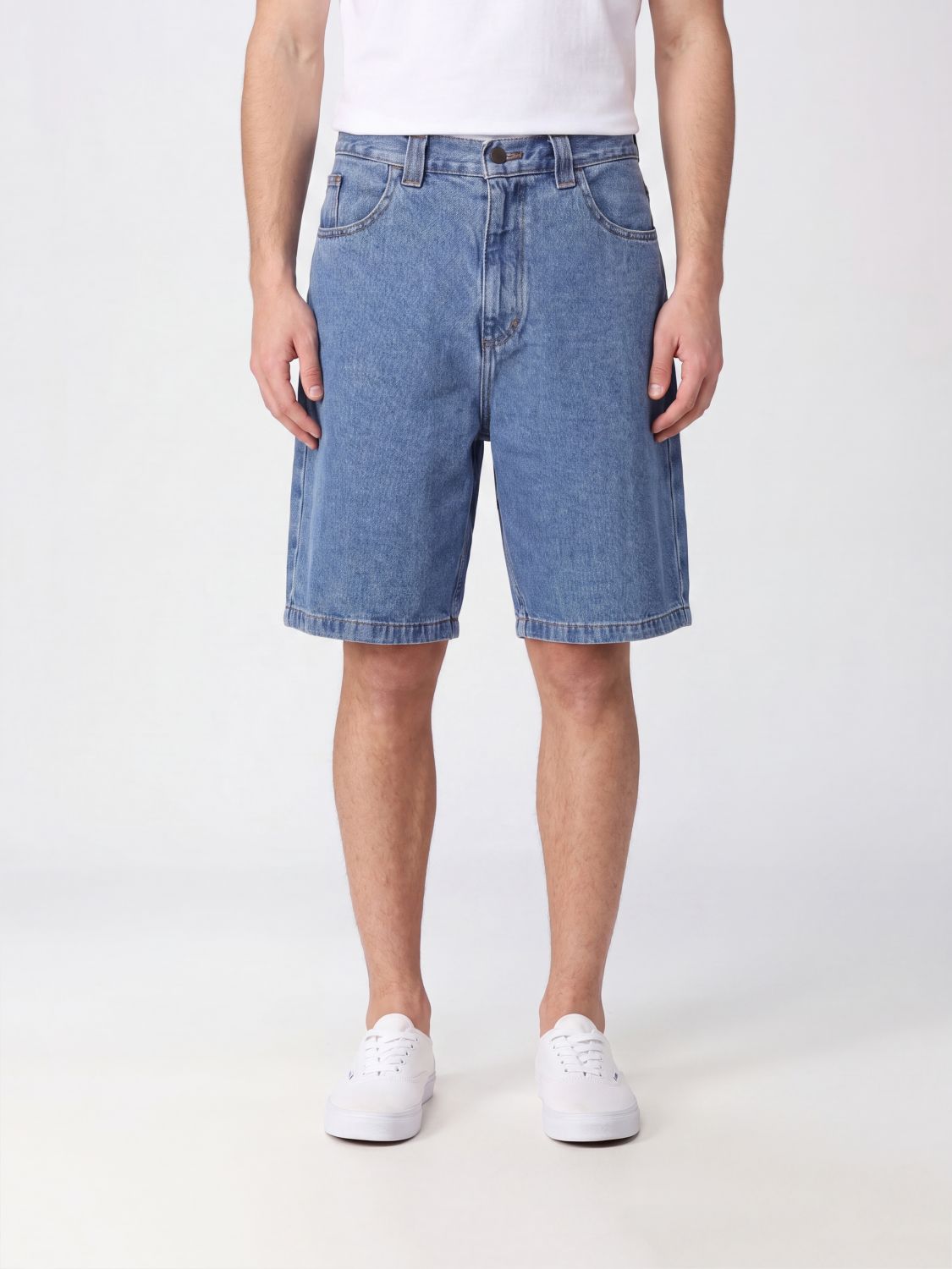CARHARTT WIP Pantaloncini in denim di cotone