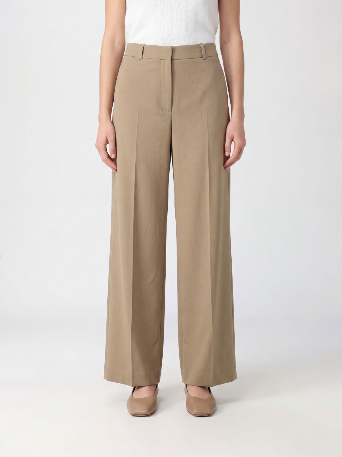 THE ROW Pantaloni Dender sartoriali a gamba larga in lana