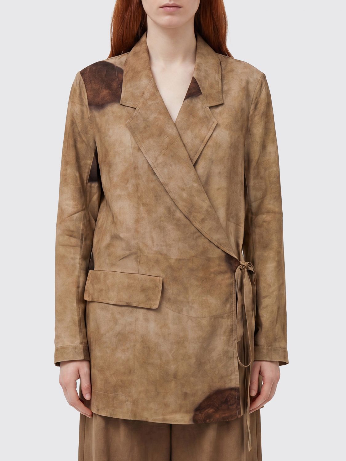 Uma Wang Jacket Woman Color Nude In Brown