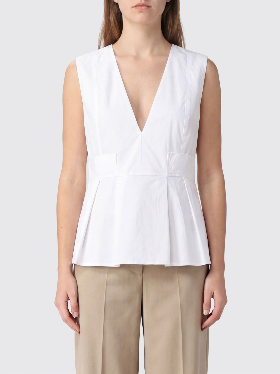 GANNI Top Donna colore Bianco