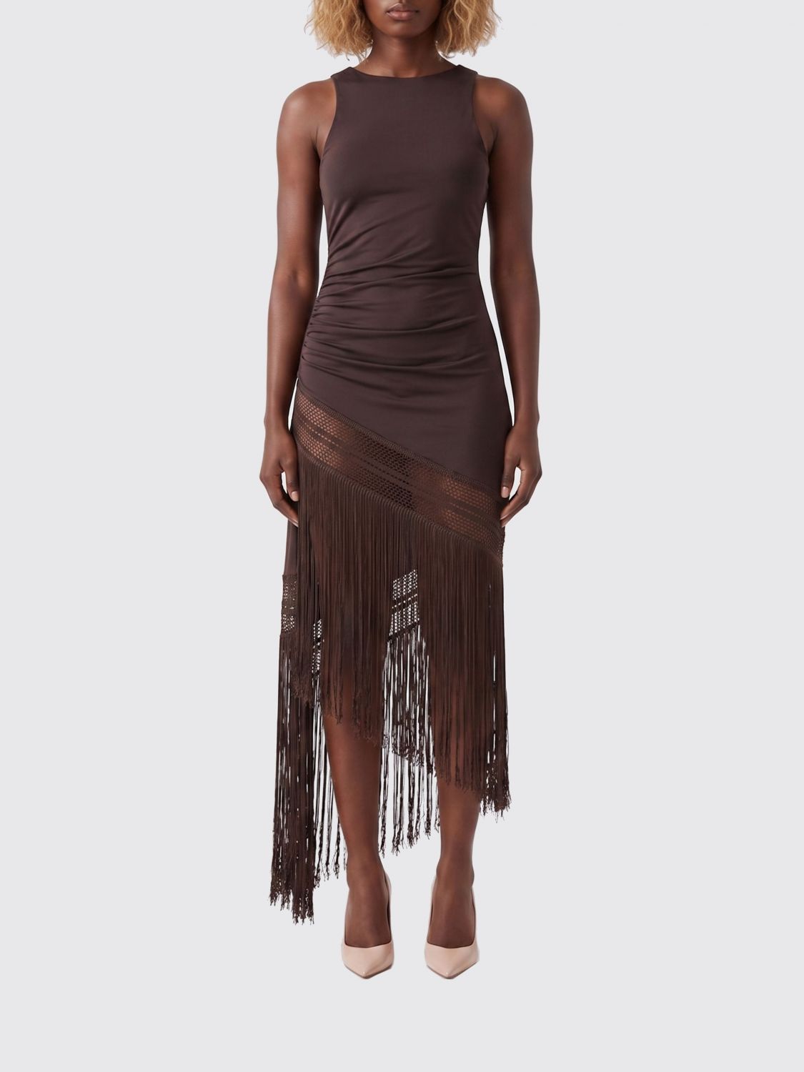 THE ANDAMANE Dress Woman color Brown