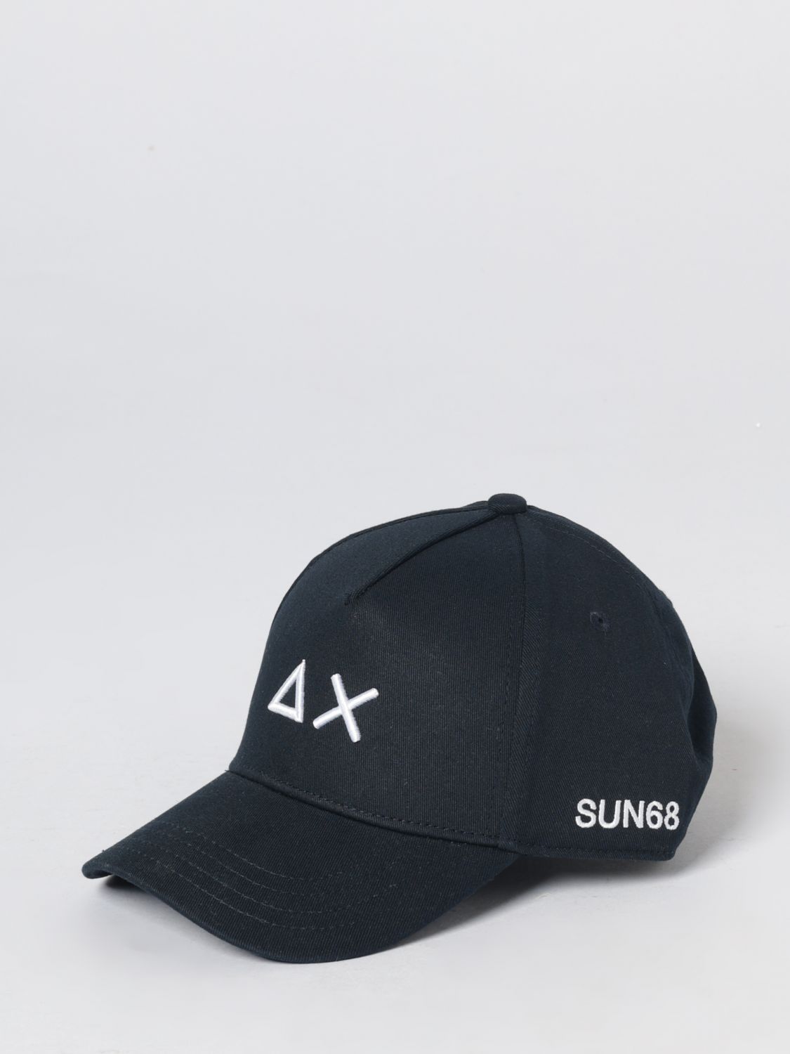 SUN68 Cappello da baseball in cotone con logo