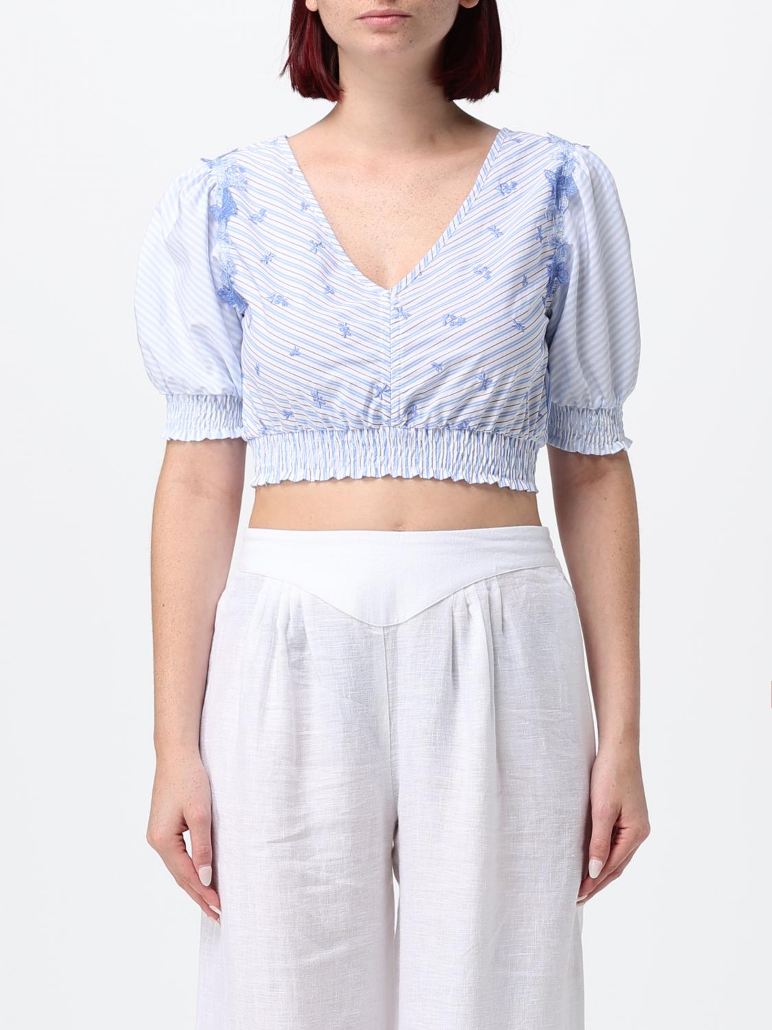 ERMANNO SCERVINO Top crop in poliestere