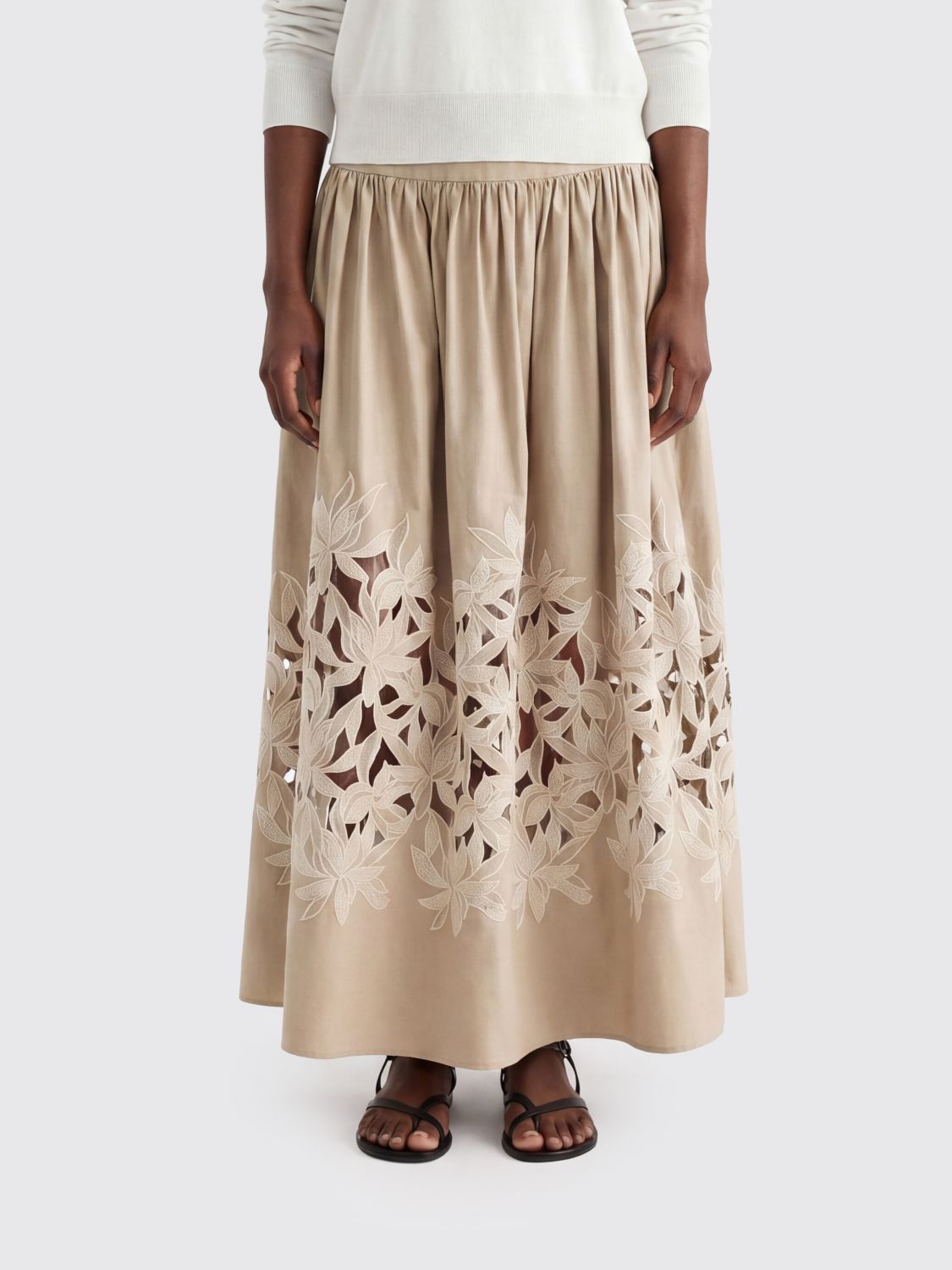 AGNONA Skirt Woman color Kaki