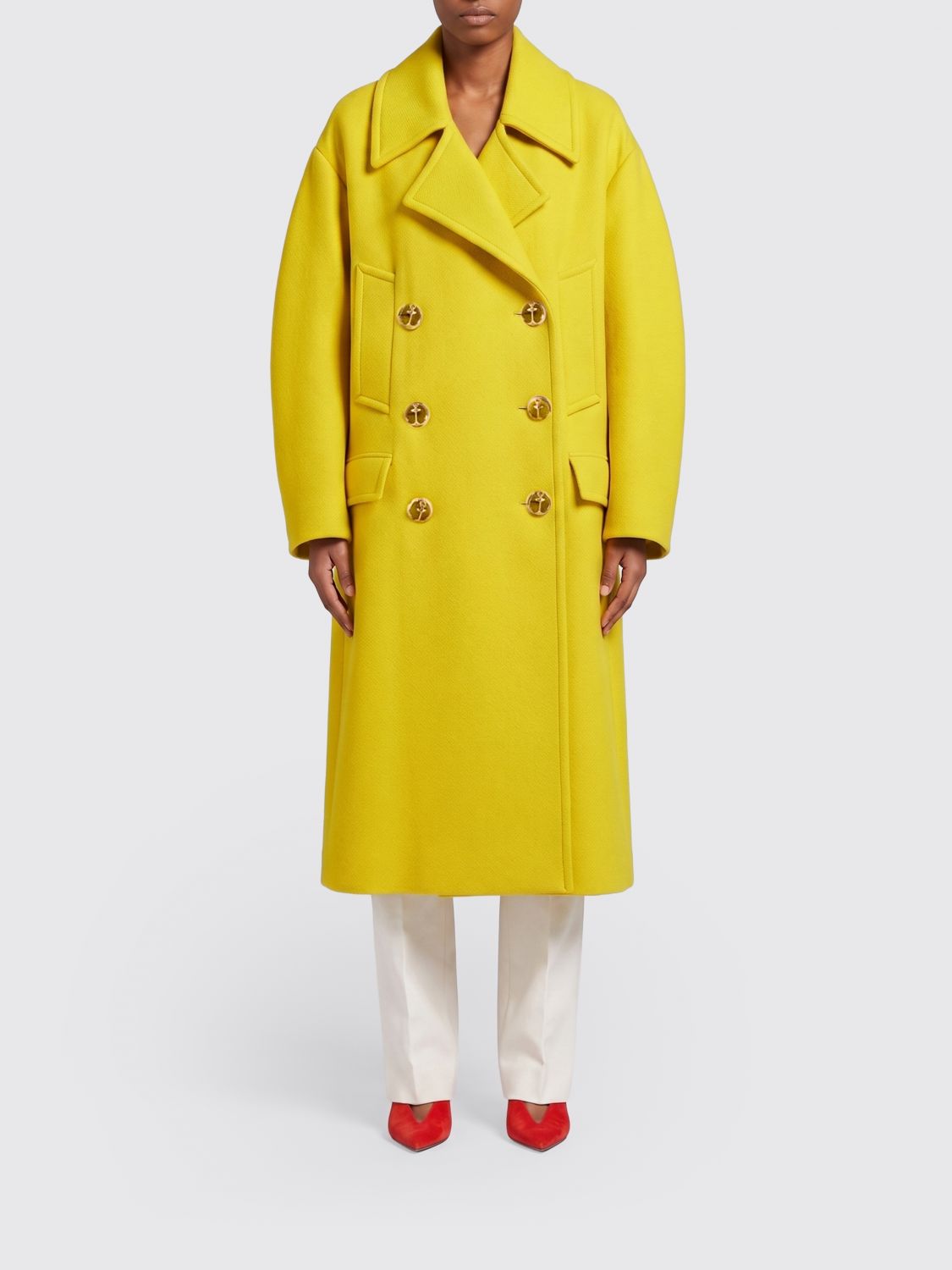 BALENCIAGA BALENCIAGA Wool Double Breasted Coat　バレンシアガ ウール ダブルブレスト コート