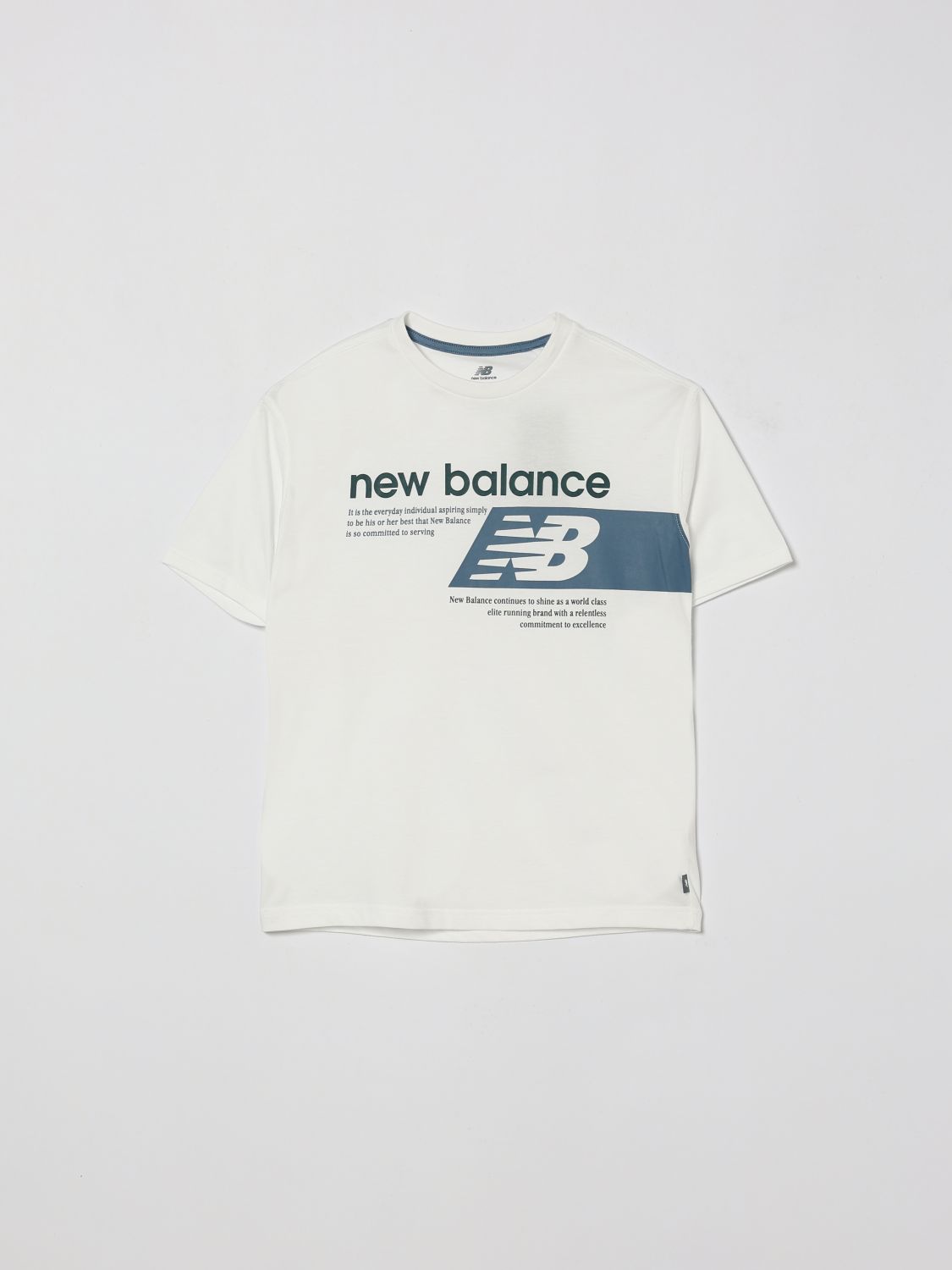 NEW BALANCE T-Shirt Bambino colore Bianco