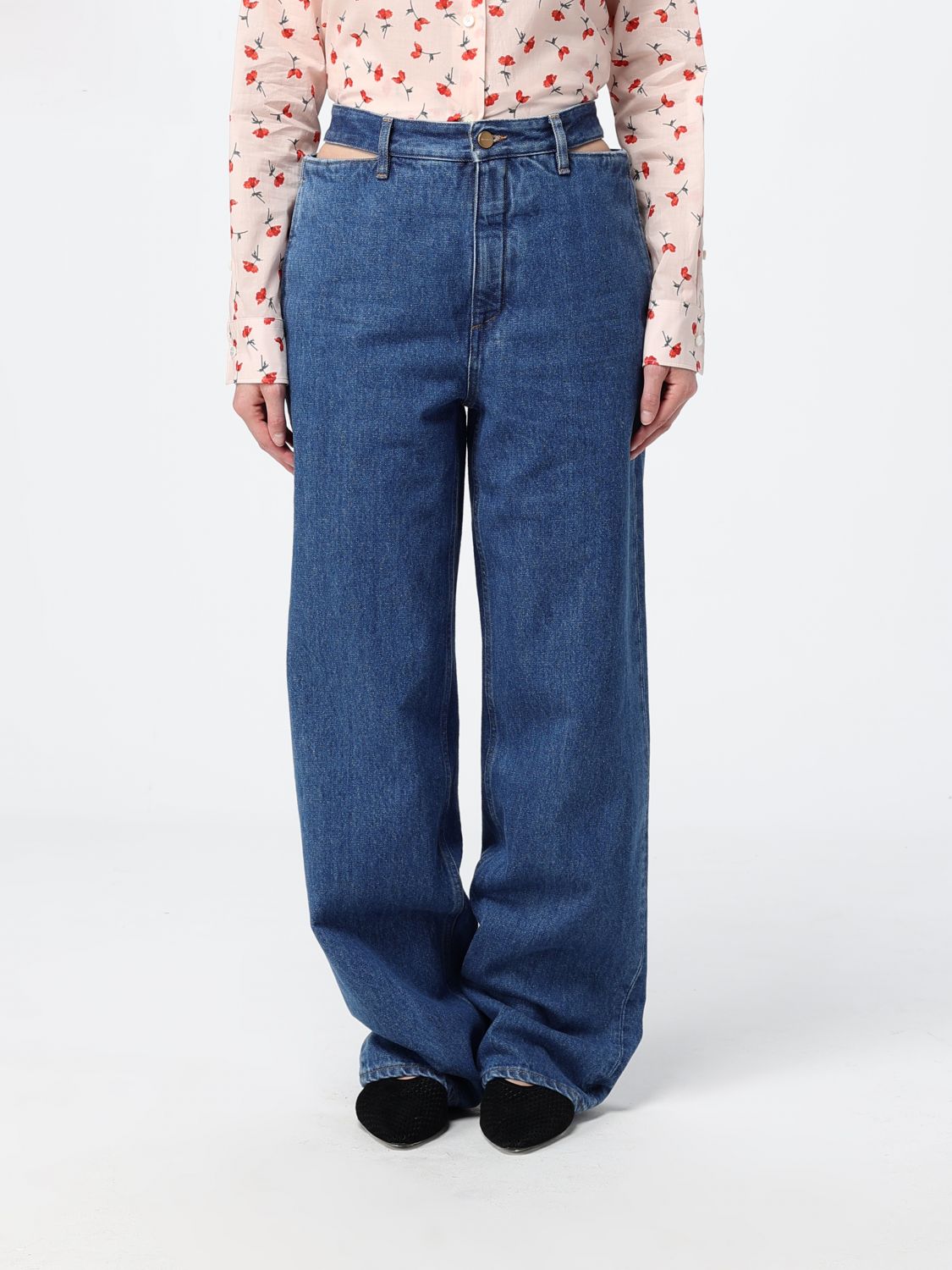 JIL SANDER Jeans Woman color Blue