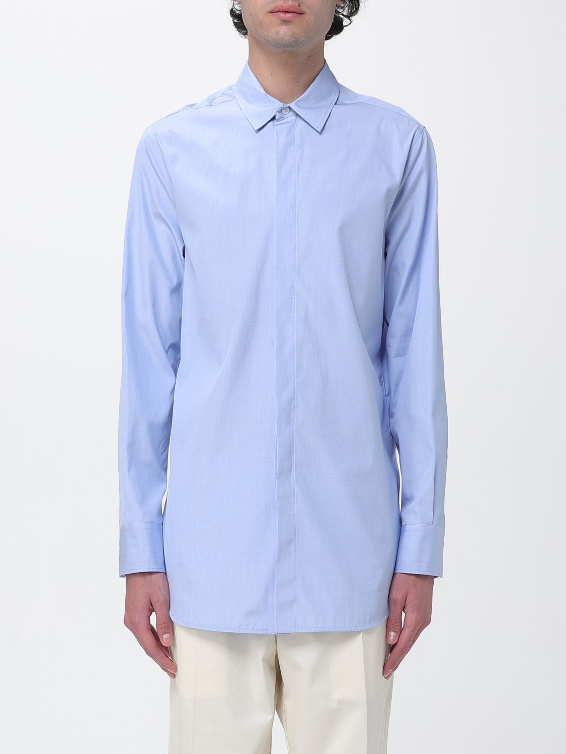 JIL SANDER Camicia Uomo colore Azzurro