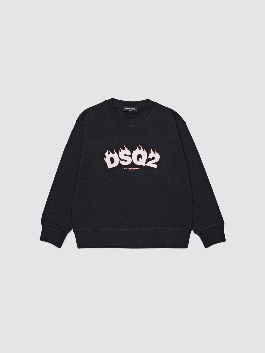 DSQUARED2 Felpa a girocollo in cotone con logo