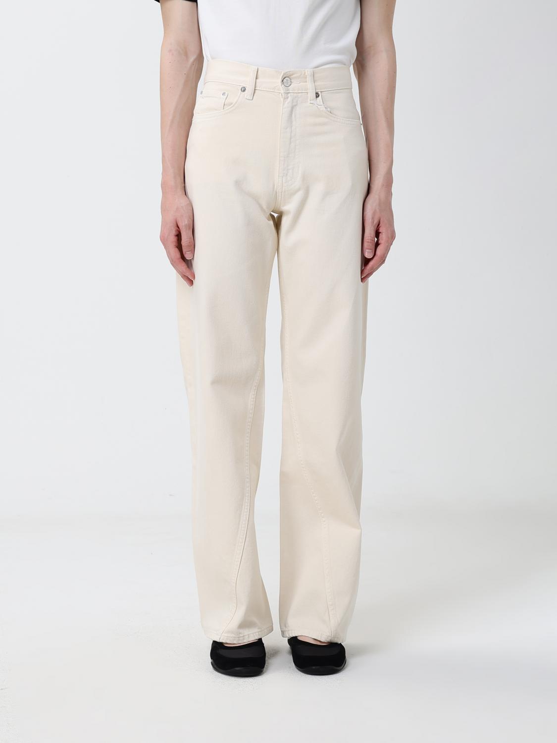 ANINE BING Jeans dritti in denim di cotone