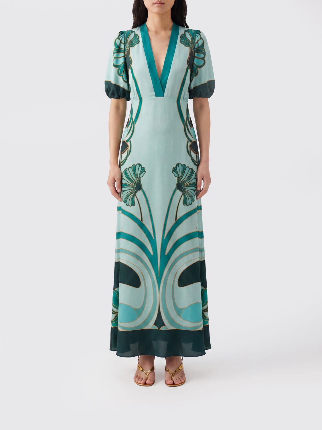 LA DOUBLEJ Dress Woman color Green