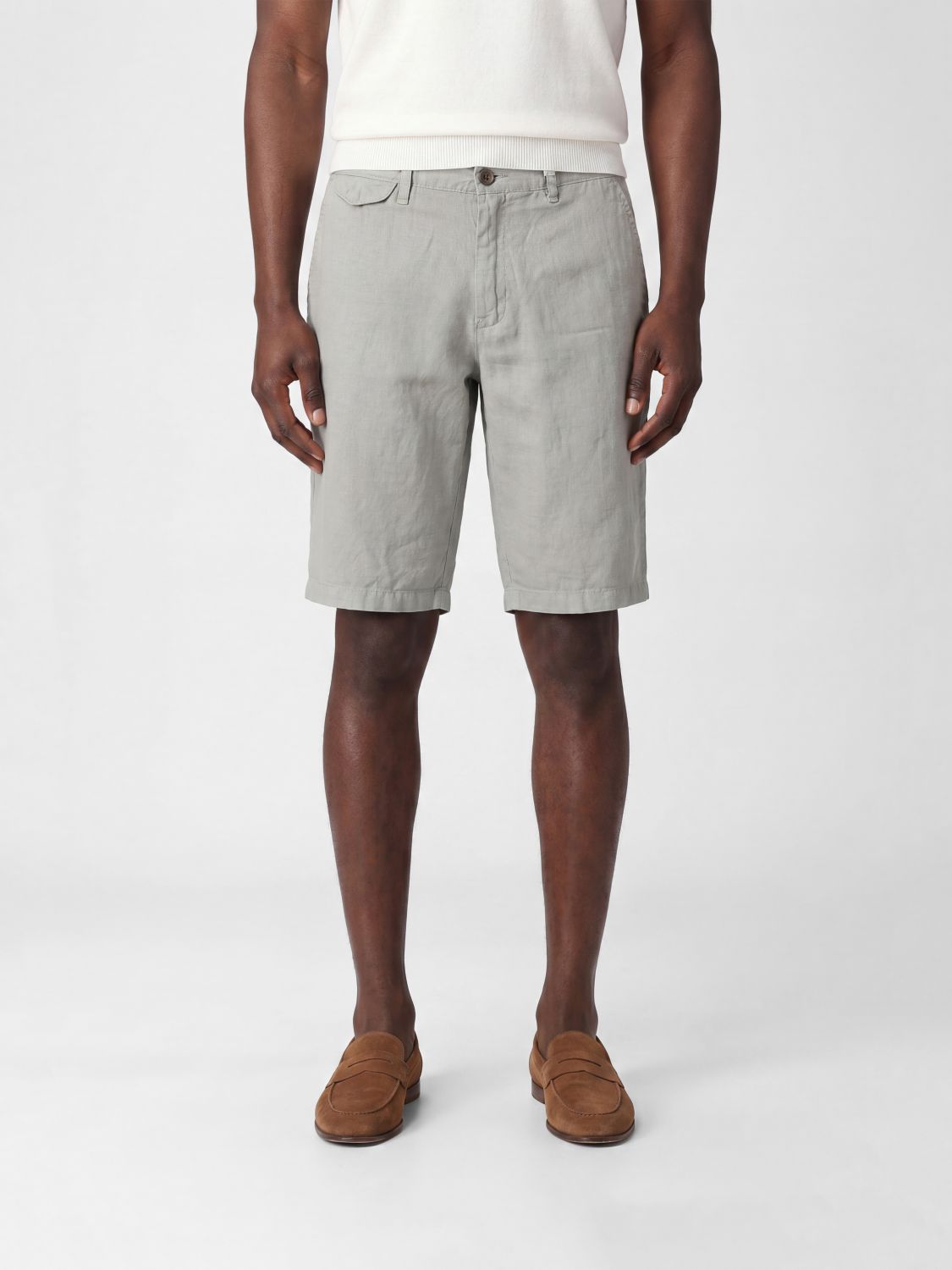 MYTHS Pantaloncini chino in misto lino