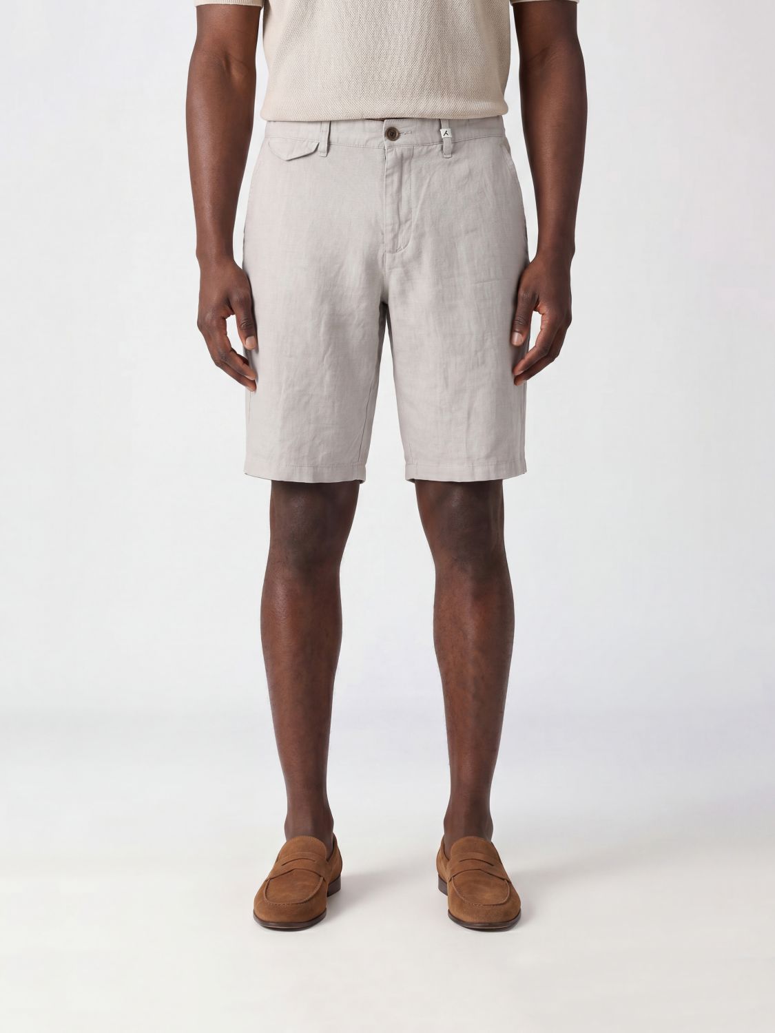 MYTHS Pantaloncini chino in misto lino