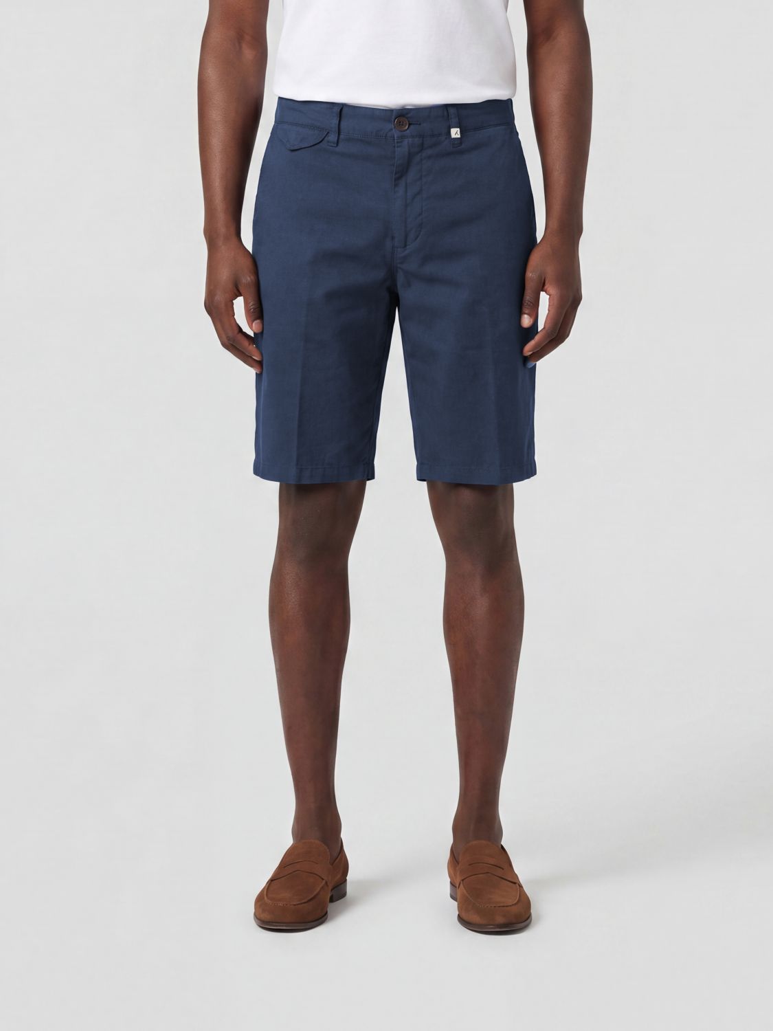 MYTHS Pantaloncini chino in misto lino