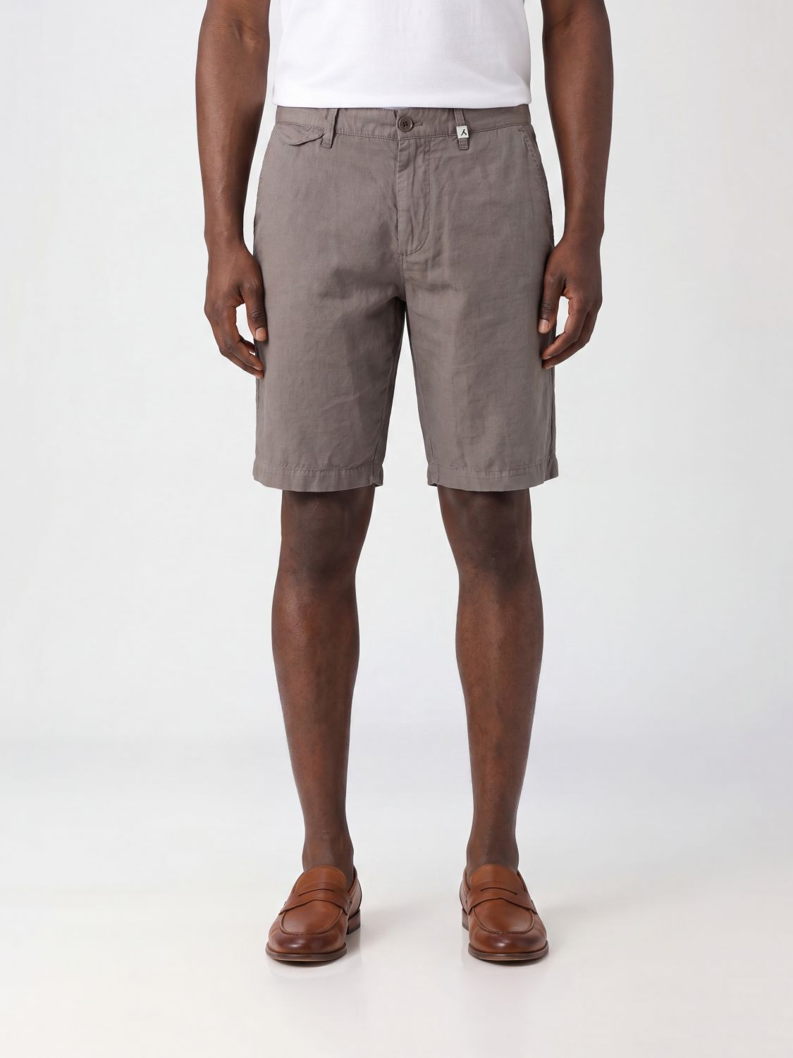 MYTHS Pantaloncini chino in misto lino