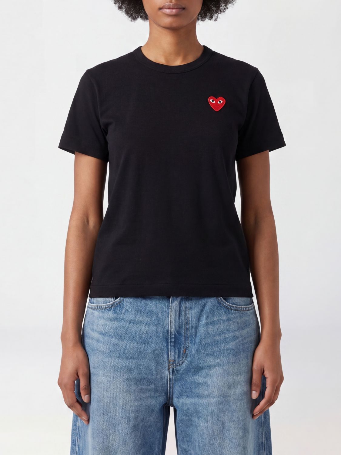 COMME DES GARÇONS PLAY Cotton T-Shirts with Logo　COMME DES GARÇONS PLAY ロゴ入りコットンTシャツ COMME