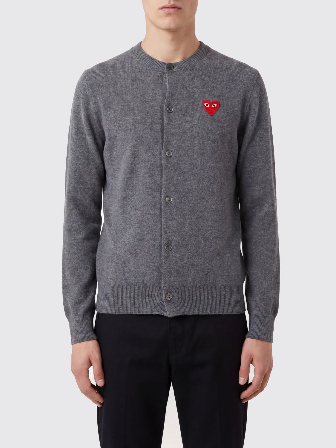 COMME DES GARÇONS PLAY Woll-Cardigan mit Logo