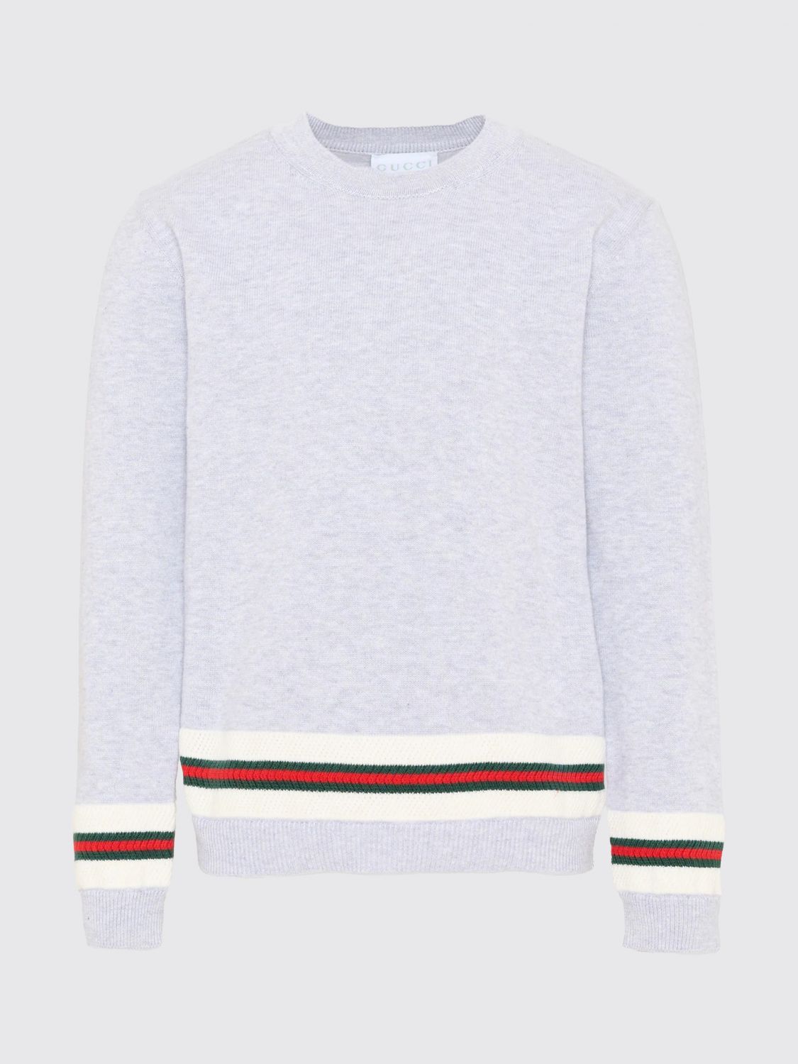 GUCCI Maglia a girocollo in cotone Web