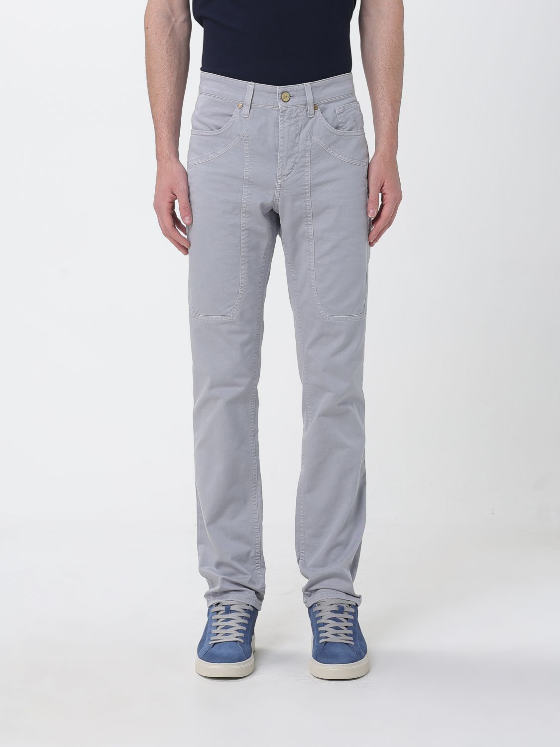 Jeckerson John Slim Fit Trousers in Stretch Cotton