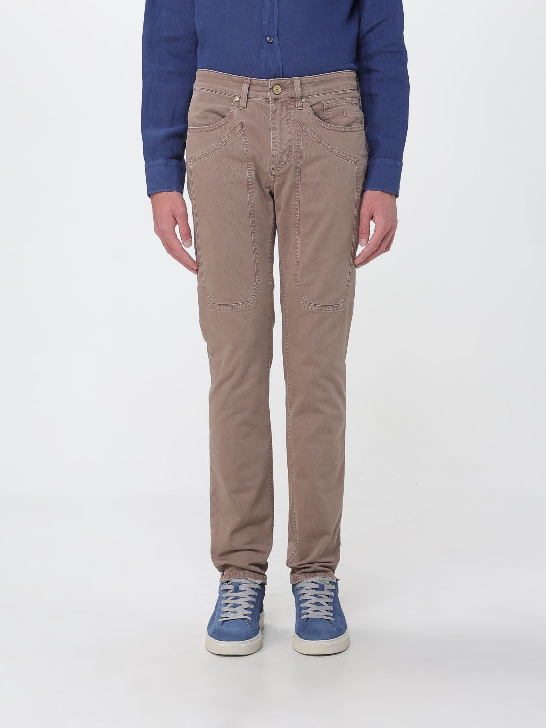 Jeckerson John Slim Fit Trousers in Stretch Cotton
