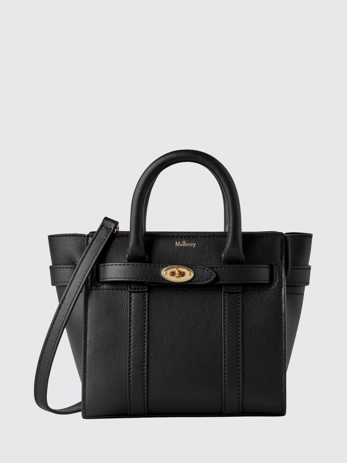 MULBERRY Bayswater Natural Grained Leather Bag