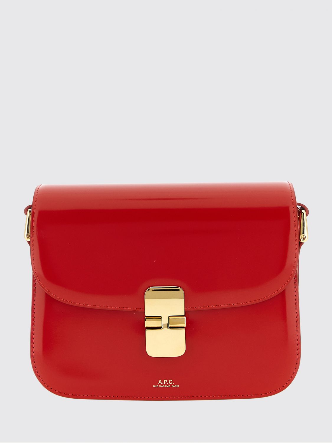 A. P.C. Borsa Grace in pelle spazzolata