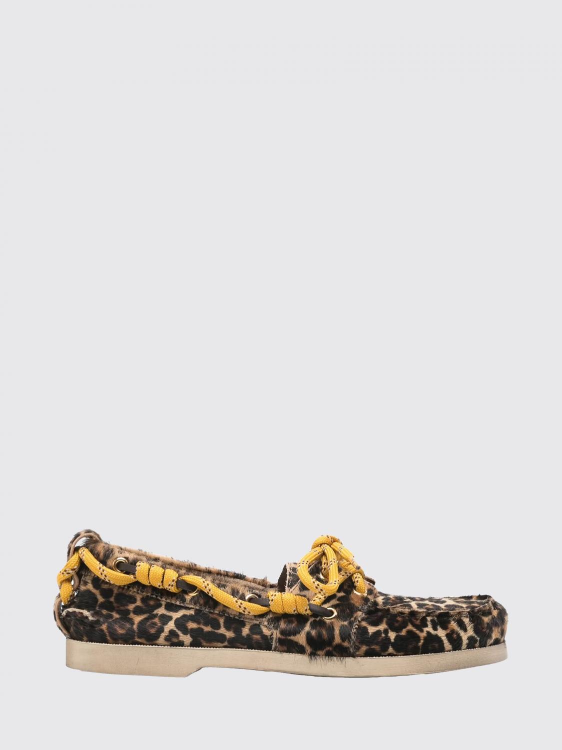 GOLDEN GOOSE Mocassino da barca in cavallino animalier