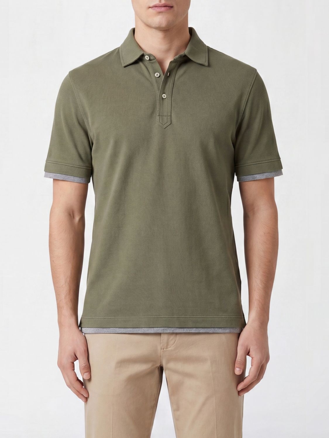 BRUNELLO CUCINELLI Polo Shirt Men color Green