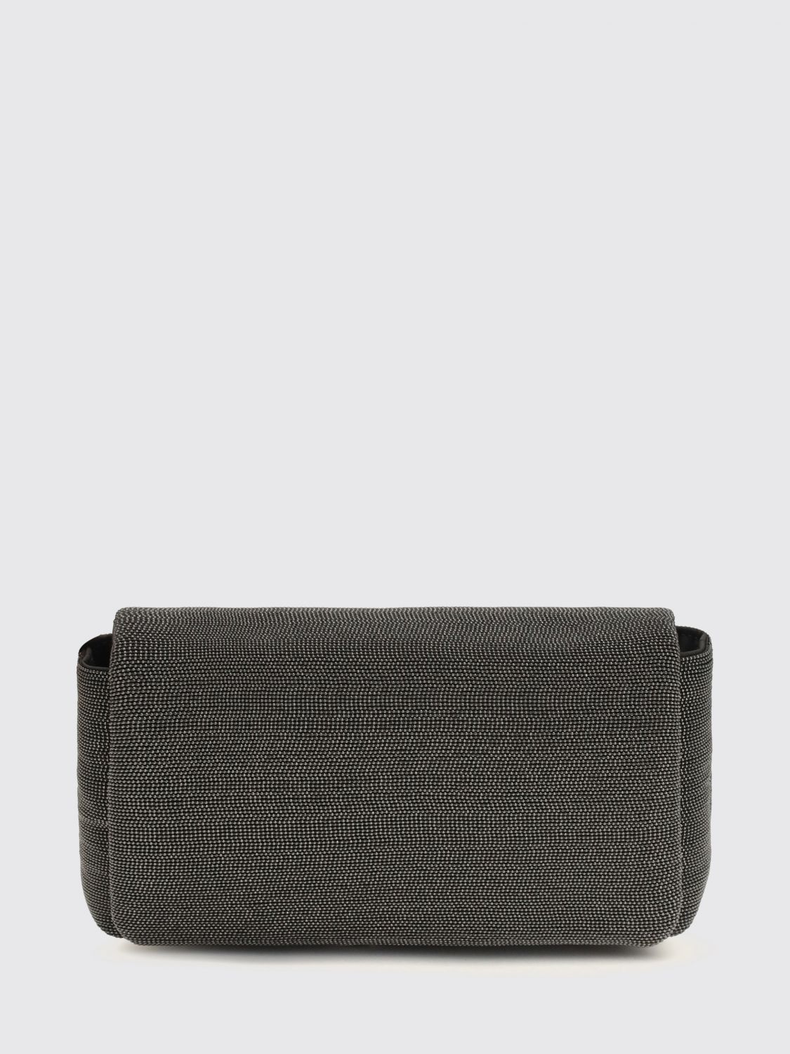 BRUNELLO CUCINELLI Leather pouch with all-over mobile