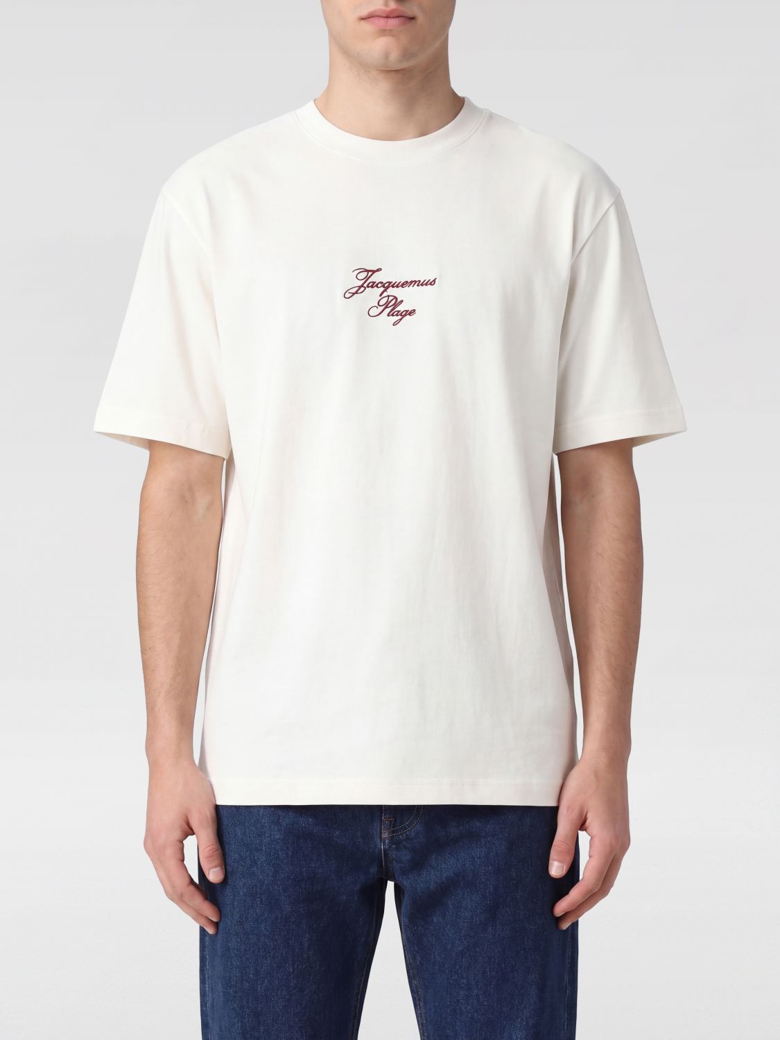JACQUEMUS JACQUEMUS T-Shirt Men color White　JACQUEMUS Tシャツ メンズ カラー ホワイト
