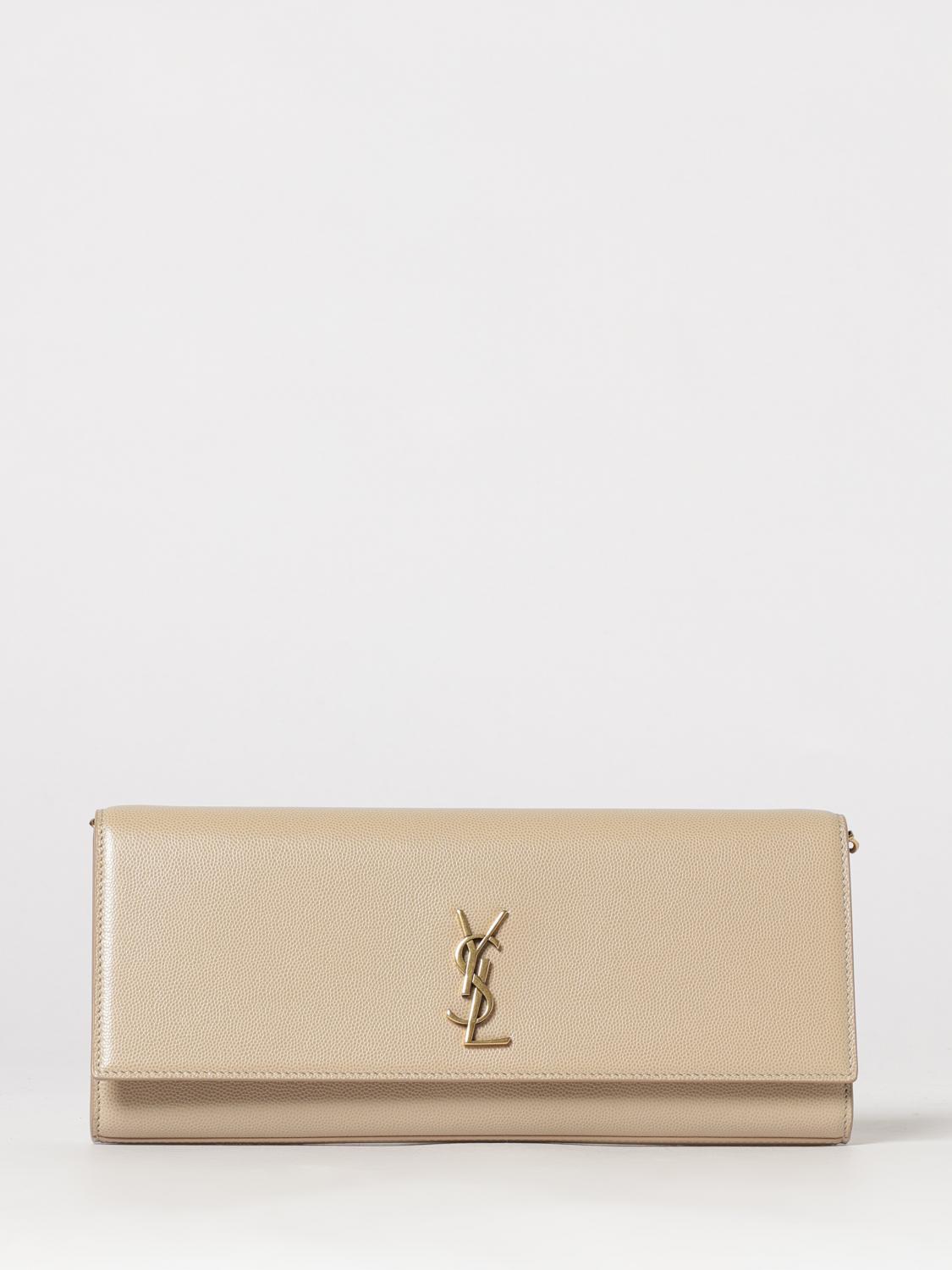 SAINT LAURENT Clutch Kate in pelle grain de poudre
