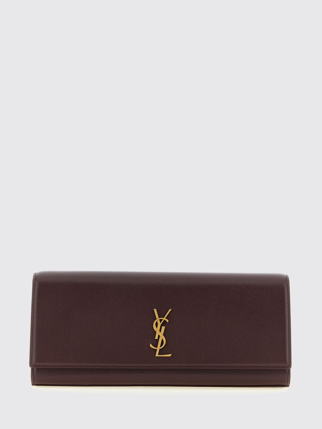 SAINT LAURENT Clutch Kate in pelle grain de poudre