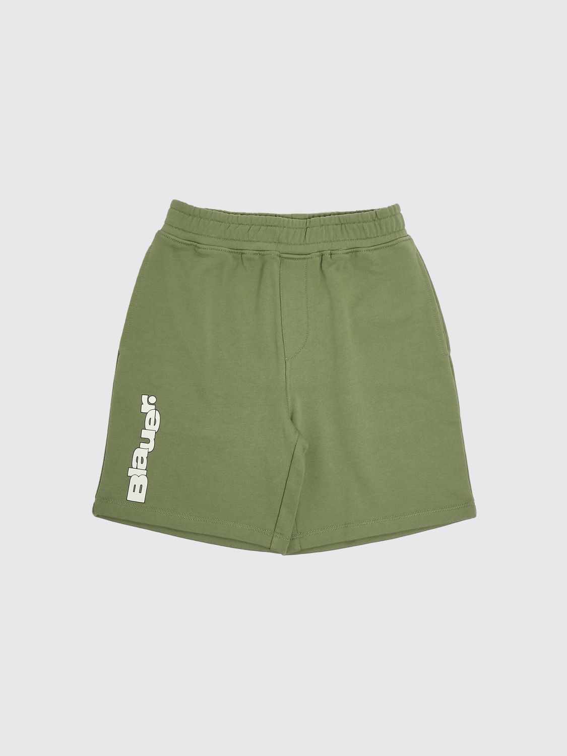 BLAUER Jogging-Shorts aus Stretch-Baumwolle
