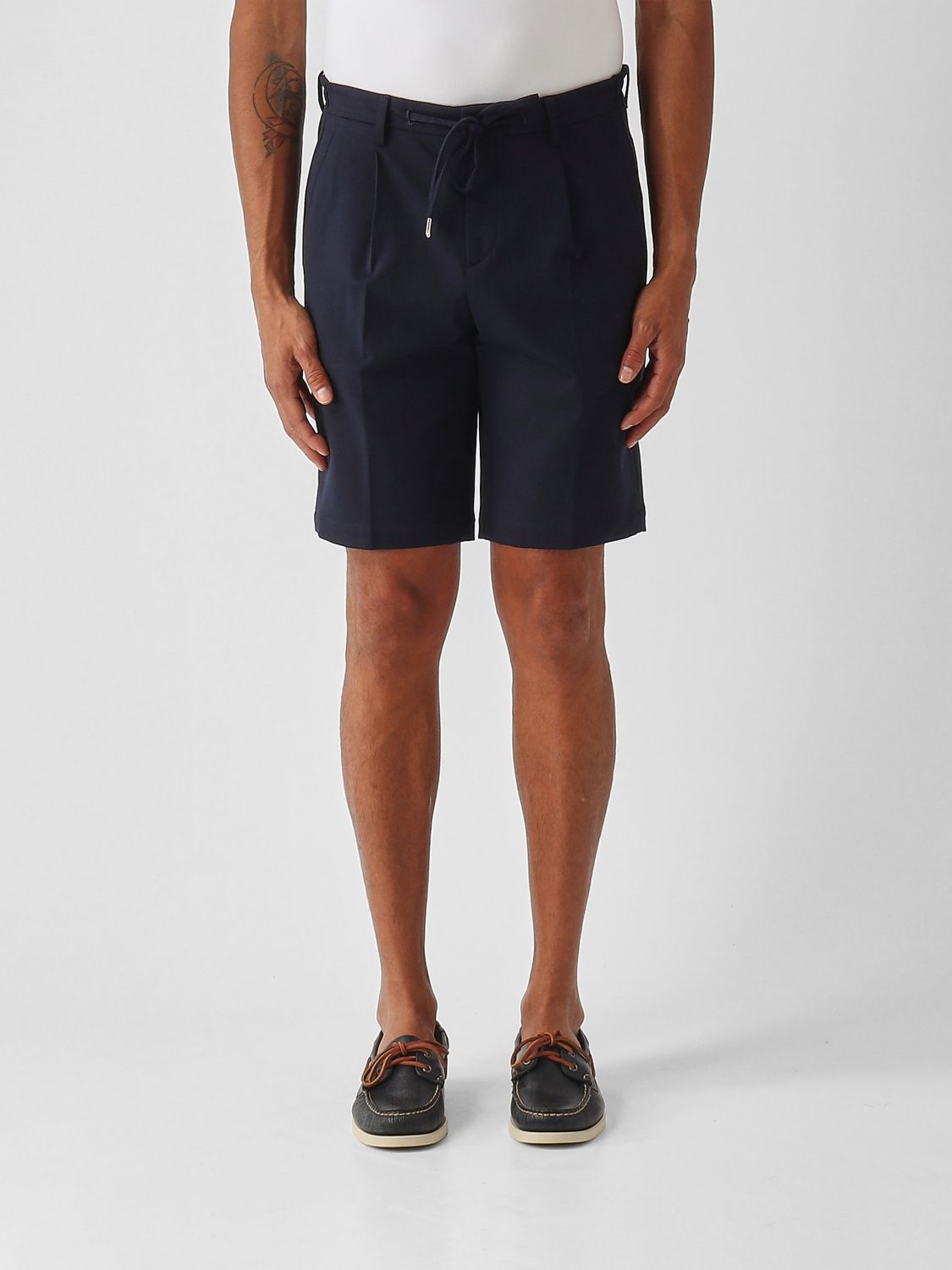 BRIGLIA 1949 Pantaloncini con coulisse in tessuto stretch