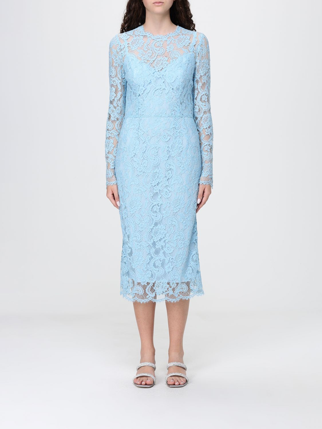 DOLCE & GABBANA Dress Woman color Gnawed Blue